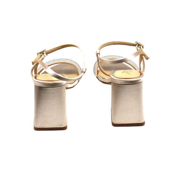 Earlene Womens Rhinestone Ankle Strap Dress Sandals - Picture 2 of 8